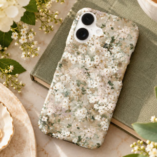 Neutral Vintage White Wildflower Floral