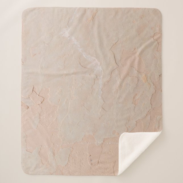 Neutral wall sherpa blanket (Front)