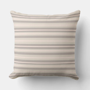 neutral warm colours striped design cushion
