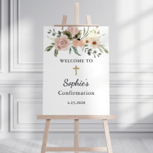 Neutral Watercolor Flowers | Confirmation Welcome