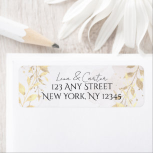 Neutral Watercolor Gold Foil Minimalist