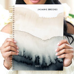 Neutral Watercolor Wash 2025 Custom Name Planner<br><div class="desc">Embrace the serene beauty of this minimalist planner. Soft, neutral watercolor washes flow across the cover, creating a calming and sophisticated aesthetic. Imagine yourself drifting through your schedule with effortless grace. Personalise it with your name and let this planner be your artistic companion as you navigate the currents of 2025....</div>