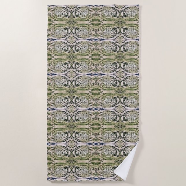 Neutral Wave  Beach Towel (Front)