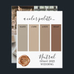 Neutral Wedding colours Palette Card 2023<br><div class="desc">Neutral Wedding colours Palette Card 2023</div>