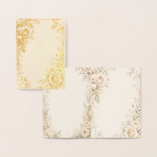 Neutral Wedding Invitation with Refined Florals