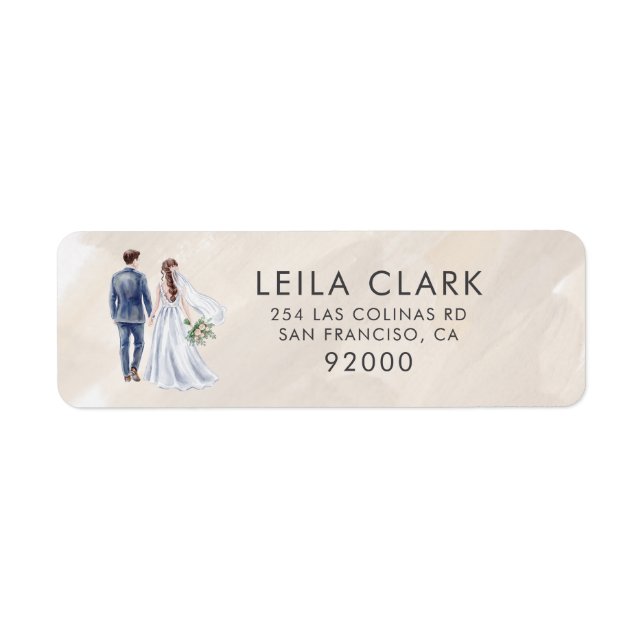 Neutral Wedding Vendor (Generic) Return Address  (Front)