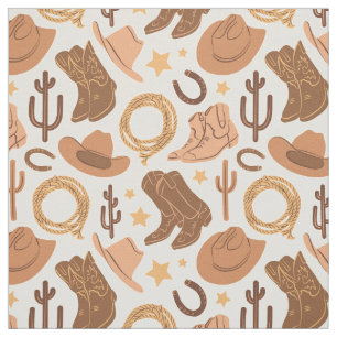 Neutral Western Cowboy Rodeo Farm Southern Ranch Fabric