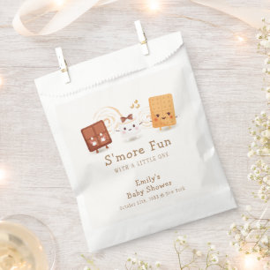 Neutral Whimsical S'more Fun Baby Shower Favour Bags