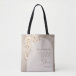 Neutral wildflowers boho arch Bridesmaid gift Tote Bag<br><div class="desc">Beauty popular now design for Tote Bag - the perfect bridesmaid  gift  - Elegant watercolor wildflowers in trendy earthy colours – ivory,  beige,  shades of light brown,  white and touching of blush,  delicate woven into boho arch.</div>