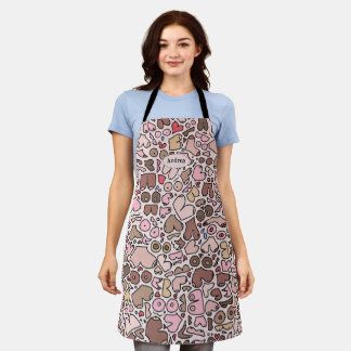 neutral woman breast patten apron