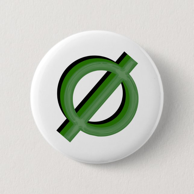 Neutrois 3d Green 6 Cm Round Badge (Front)