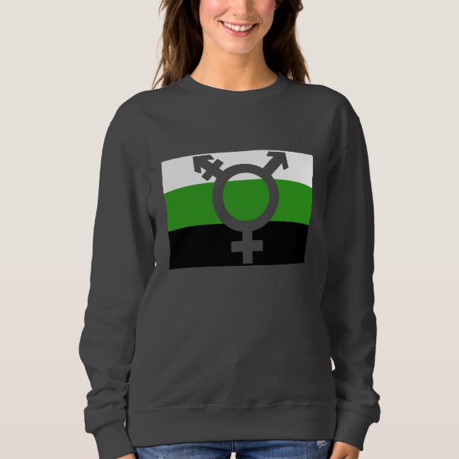 Neutrois Flag Cutout Sweatshirt (Front)
