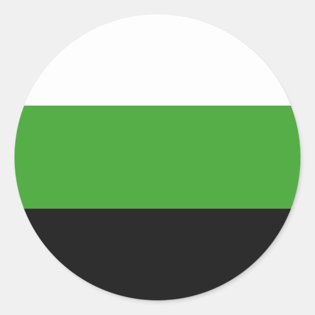 Neutrois Pride Flag Classic Round Sticker (Front)