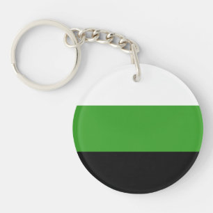 Neutrois Pride Flag Key Ring