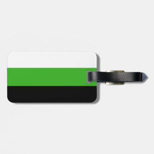 Neutrois pride flag luggage tag