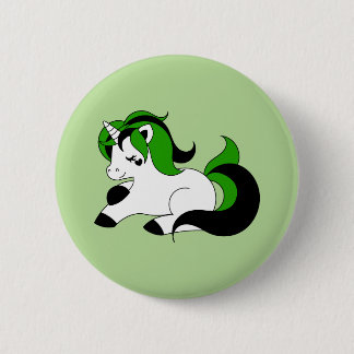 Neutrois unicorn 6 cm round badge