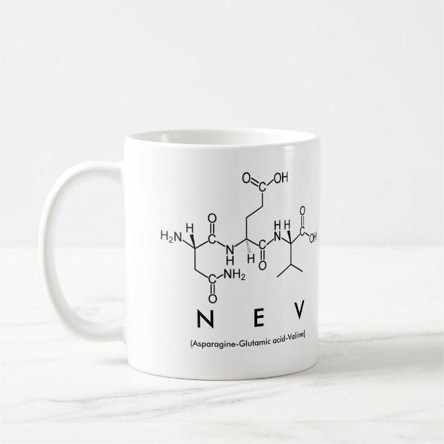 Nev peptide name mug (Left)