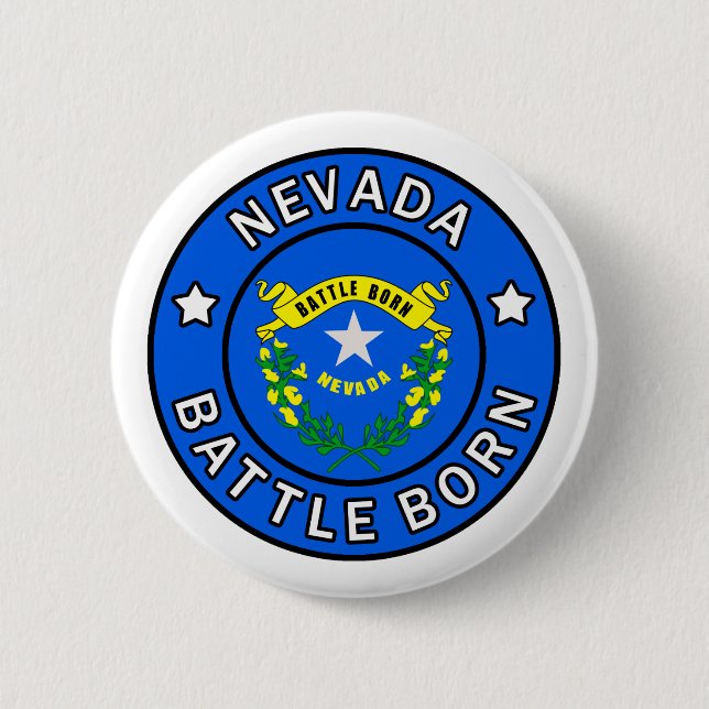Nevada 6 Cm Round Badge (Front)