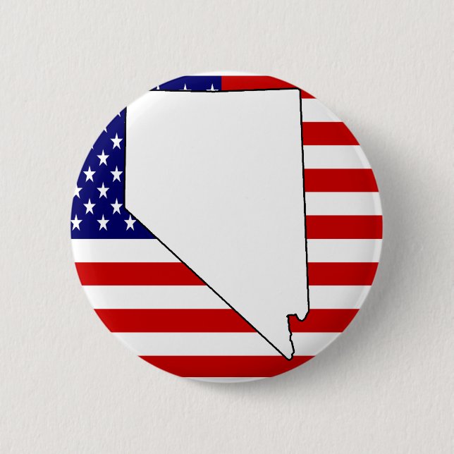 Nevada 6 Cm Round Badge (Front)