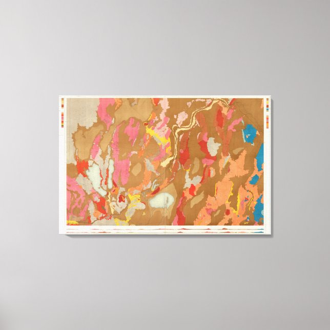 Nevada Basin Geological Canvas Print (Front)