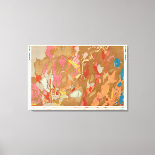 Nevada Basin Geological Canvas Print