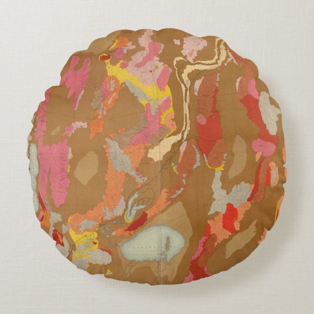 Nevada Basin Geological Round Cushion (Front)