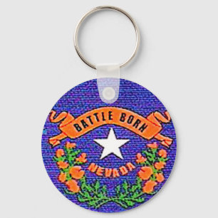 Nevada Battle Born Key Ring