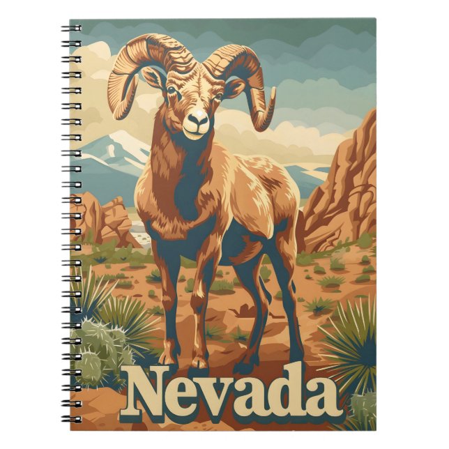 Nevada Bighorn Sheep Notebook (Front)