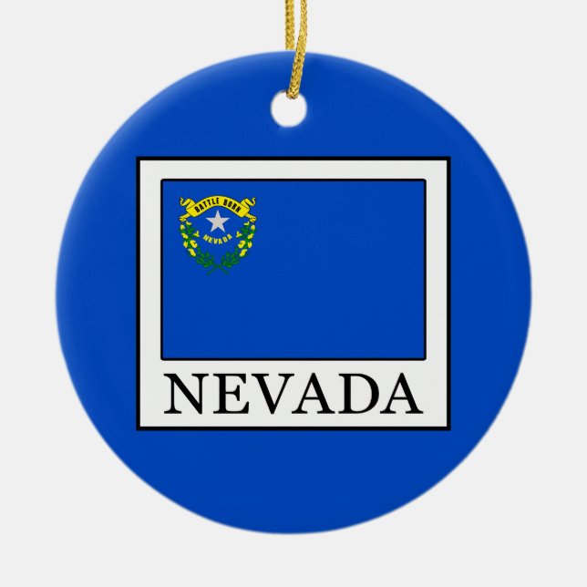 Nevada Ceramic Tree Decoration (Front)