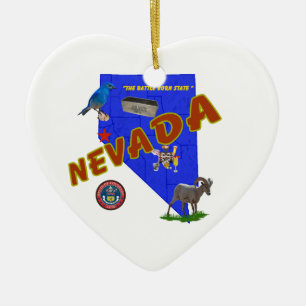 Nevada Ceramic Tree Decoration