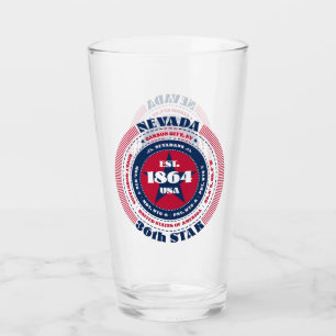 Nevada Circular Typography Design Glass