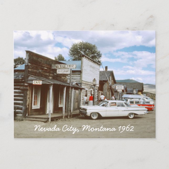 Nevada City Montana Postcard (Front)