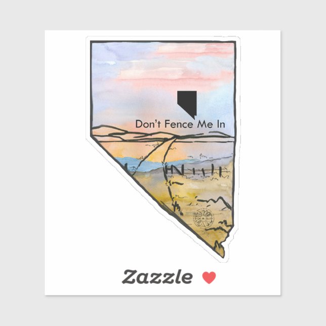 Nevada Don't Fence Me In Sunset Landscape (Sheet)