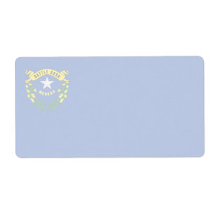 Nevada Faint Flag Shipping Label
