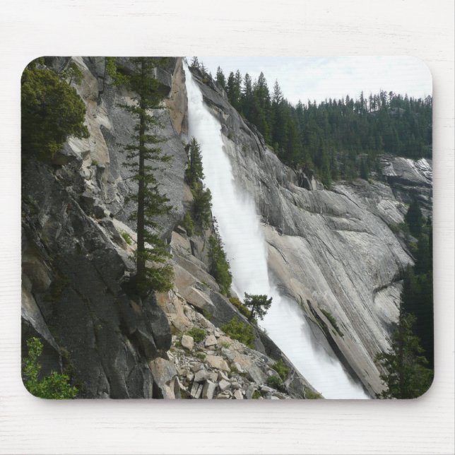 Nevada Falls at Yosemite National Park Mouse Pad (Front)