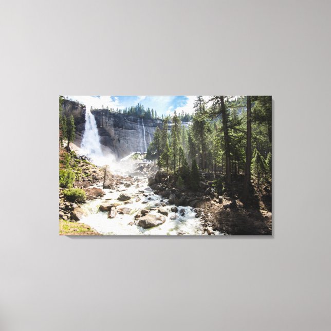 Nevada Falls Canvas Print (Front)