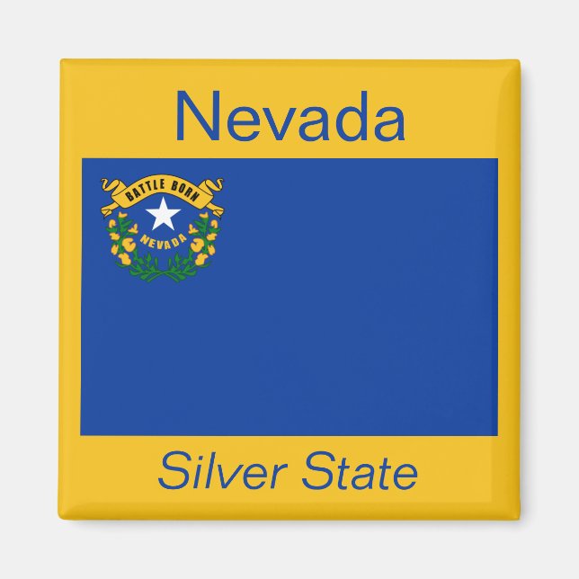 Nevada Flag Magnet (Front)