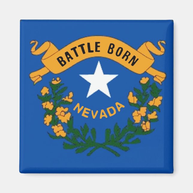 Nevada Flag Magnet (Front)