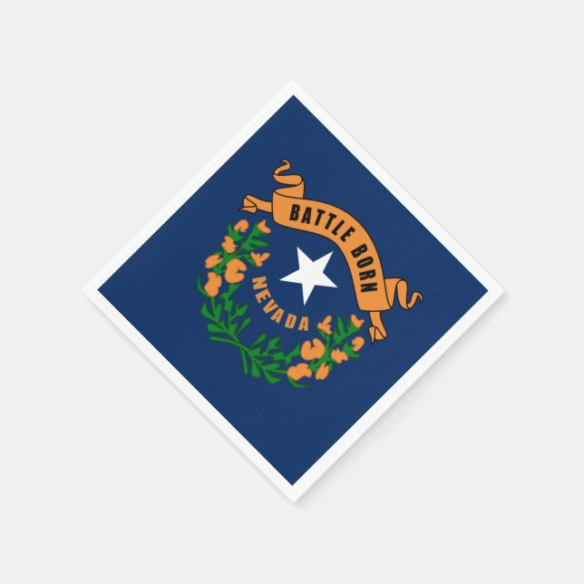 Nevada flag napkin (Corner)