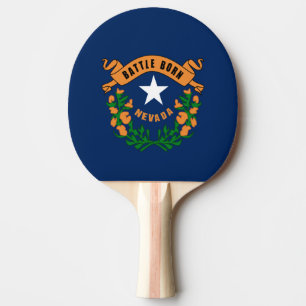 Nevada flag ping pong paddle