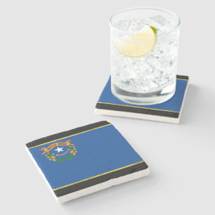 Nevada flag stone coaster