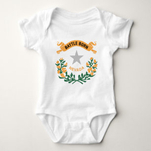 Nevada Flag Theme 00 Baby Bodysuit