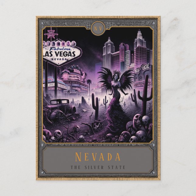 Nevada | Gothic Art Postcard (Front)