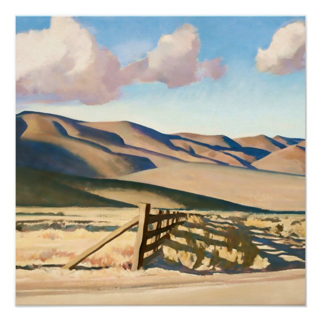 “Nevada Hills” by Maynard Dixon Poster (Front)