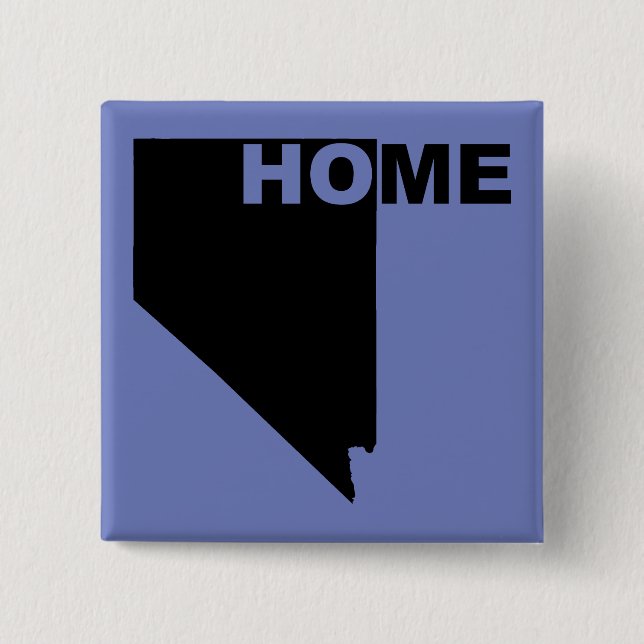 Nevada Home Away From State Button Badge Pin (Front)