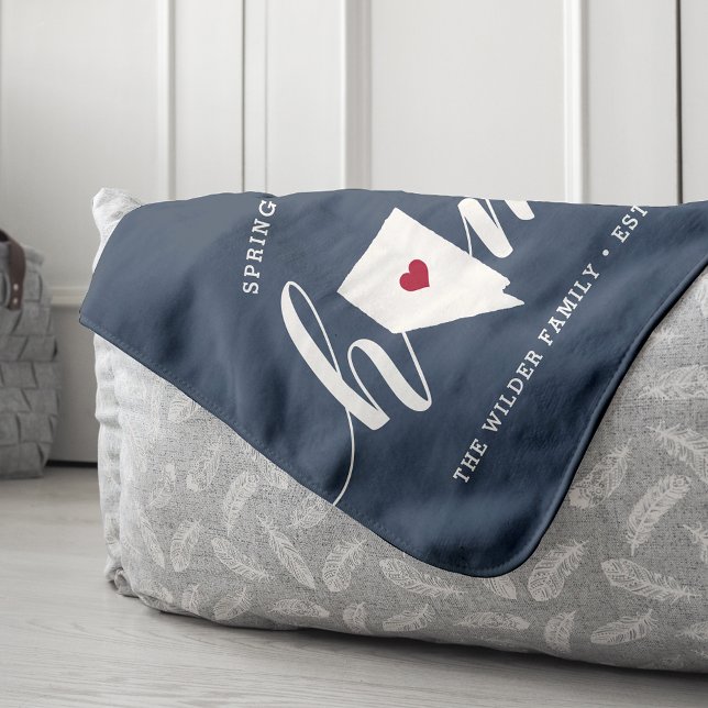 Nevada Home State Personalised Sherpa Blanket (Creator Uploaded)