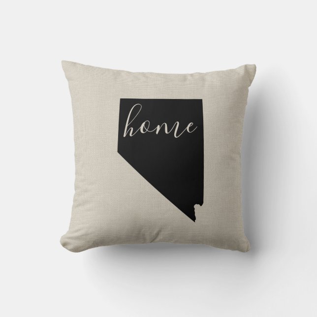 Nevada Home State Throw Pillow (Front)