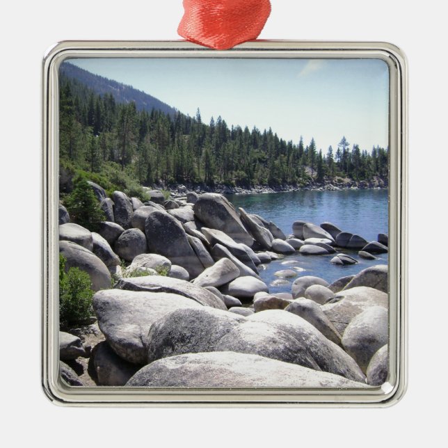 Nevada - Lake Tahoe Landscape Metal Tree Decoration (Front)