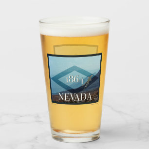 Nevada Landscape Poster Glass