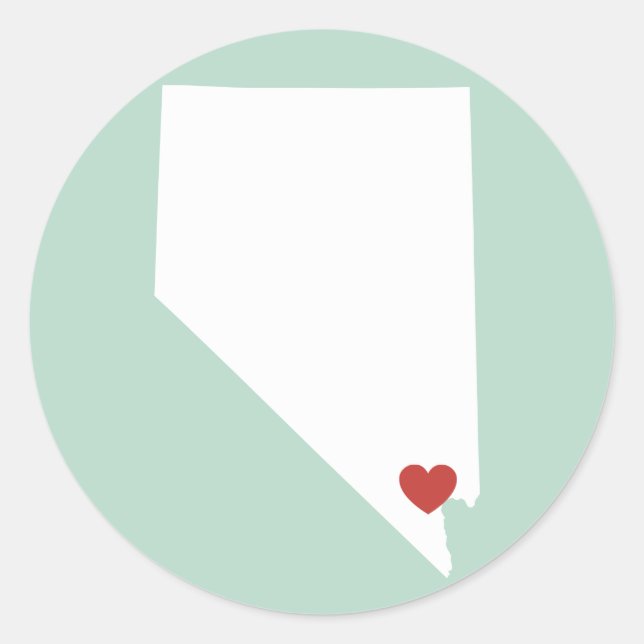 Nevada Love - Customisable Sticker (Front)